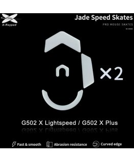 X-Raypad Jade Skates Logitech G502 X Lightspeed & G502 X Plus Baltas 2 vnt. (Balti) Pakaitiniai Pelė Feet