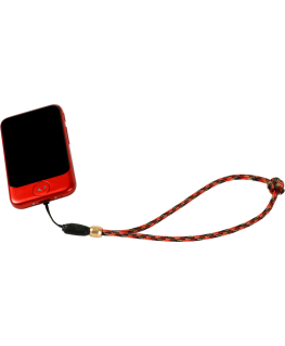 ARTISANARTIST Artisan & Artist I ACAM-P04H I Multi Paracord Hand strap w/ Celtic button knot (w/Loop) Red/Black