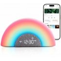 MOMCOZY WHITE NOISE ALARM CLOCK DREAMSYNC™ WITH RAINBOW LIGHT, Gray MOMCOZY WHITE NOISE ALARM CLOCK DREAMSYNC™ WITH RAINBOW LIGHT, Gray