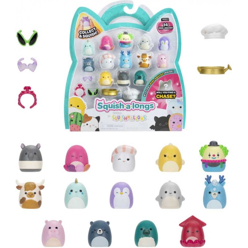 SQUISHMALLOWS SQUISH-A-LONGS Heroes, 14 pcs., 2.5 cm – 2
