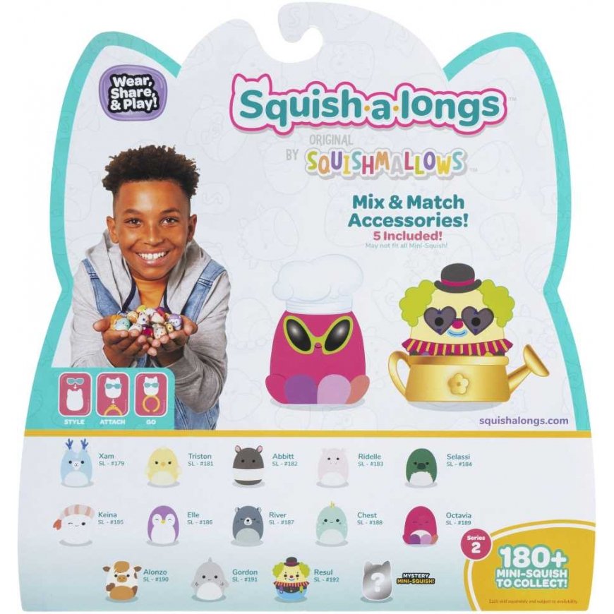 SQUISHMALLOWS SQUISH-A-LONGS Heroes, 14 pcs., 2.5 cm – 5