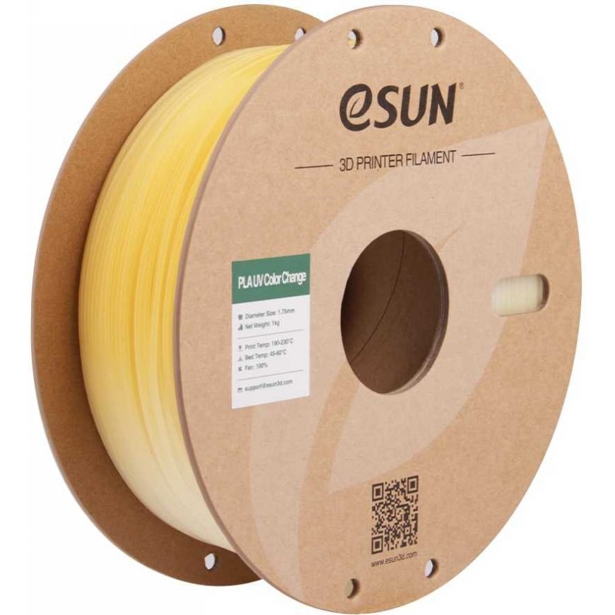 eSUN PLA UV Color Change 1.75mm 1kg - Yellow