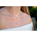 Agate Silver flexible necklace with real pearl AGT-N003W-P Agate Silver flexible necklace with real pearl AGT-N003W-P