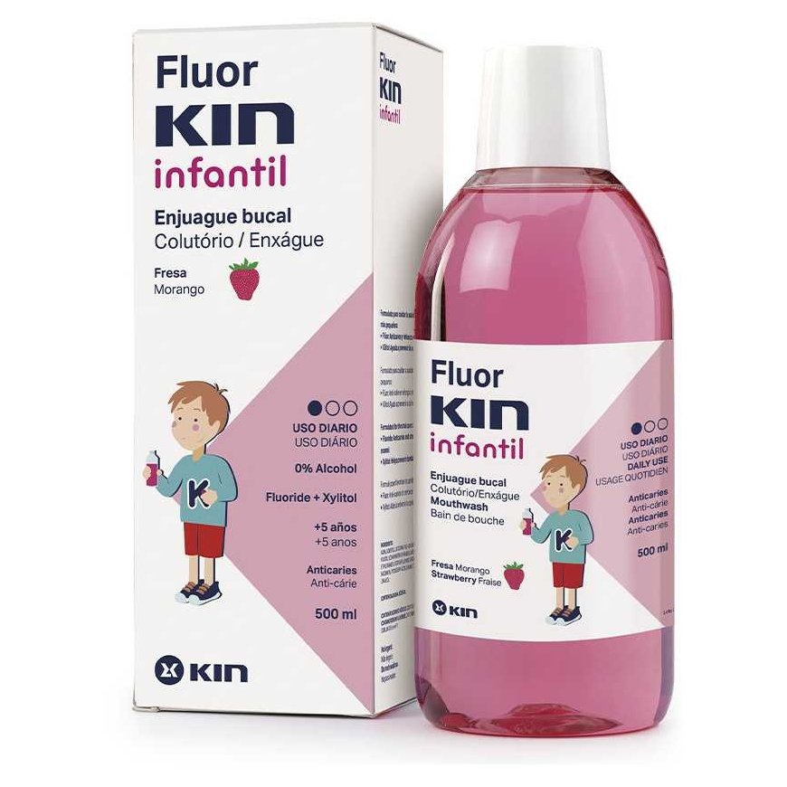 Mouthwash Kin Children's Strawberry 500 ml