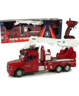 Lean Toys remote-controlled fire truck toy, red