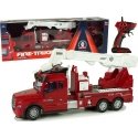 Lean Toys remote-controlled fire truck toy, red Lean Toys remote-controlled fire truck toy, red