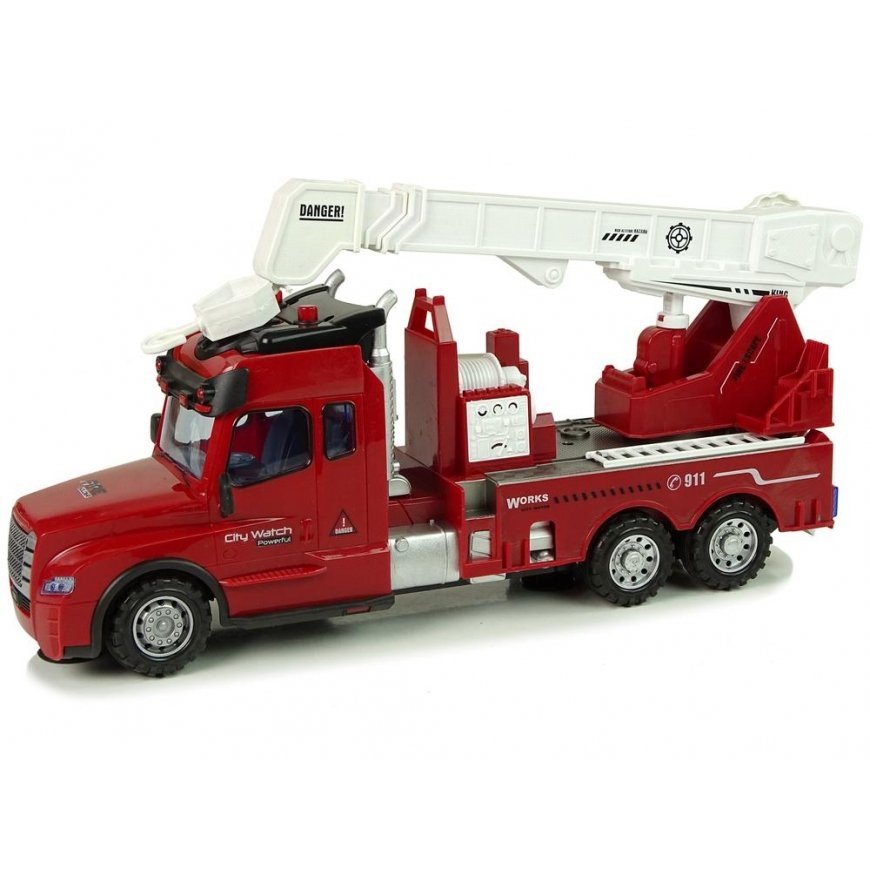 Lean Toys remote-controlled fire truck toy, red – 4