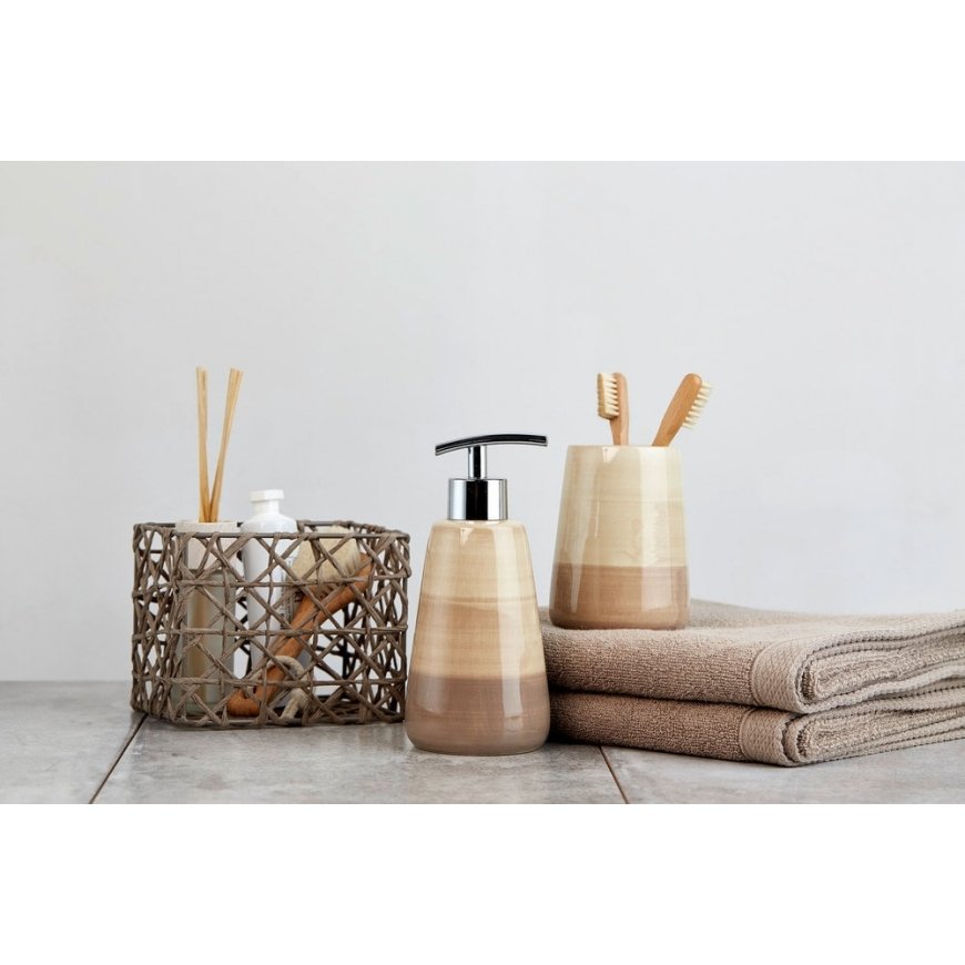 WENKO Pottery дозатор мыла 0,36 L Песочный – 3