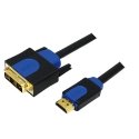 LogiLink CHB3102 videokaapeli-adapteri 2 m HDMI DVI-D musta, Sininen LogiLink CHB3102 videokaapeli-adapteri 2 m HDMI DVI-D musta, Sininen