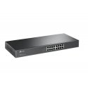 TP-Link TL-SF1016 Неуправляемый Fast Ethernet (10/100) 1U Черный