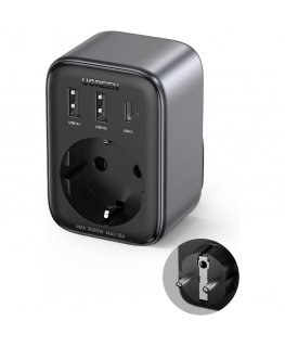 Ugreen 90613 mobile device charger Universal Black AC Indoor
