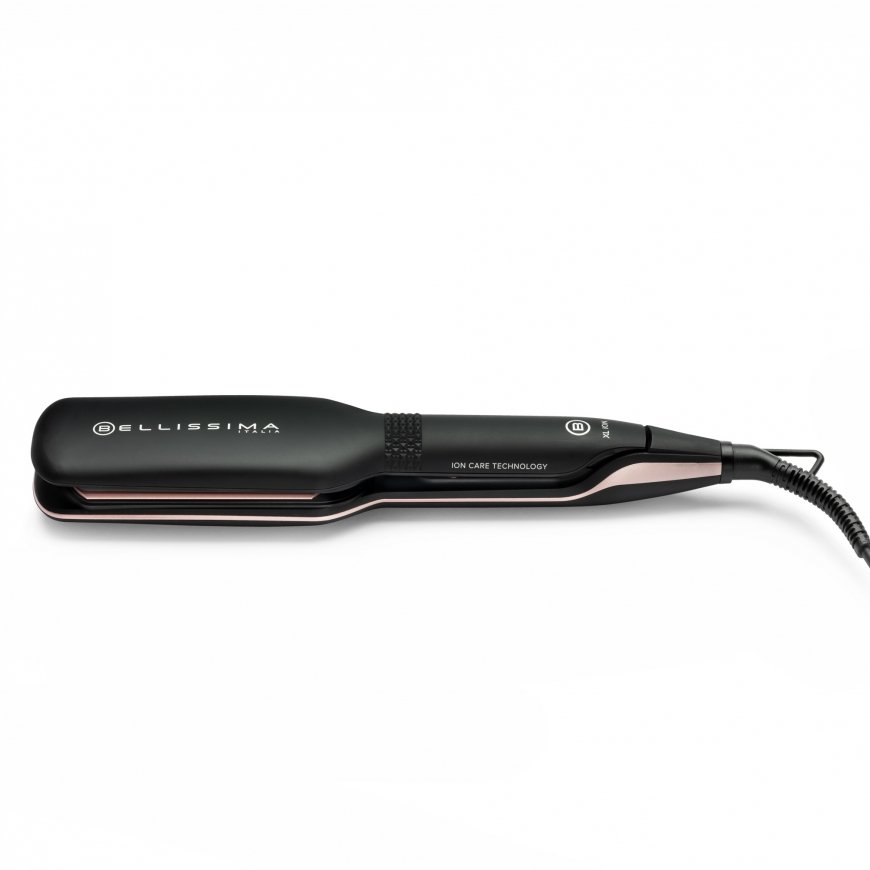 Bellissima 11878 hair styling tool Straightening iron Warm Black, Rose 67 W 1.8 m – 2