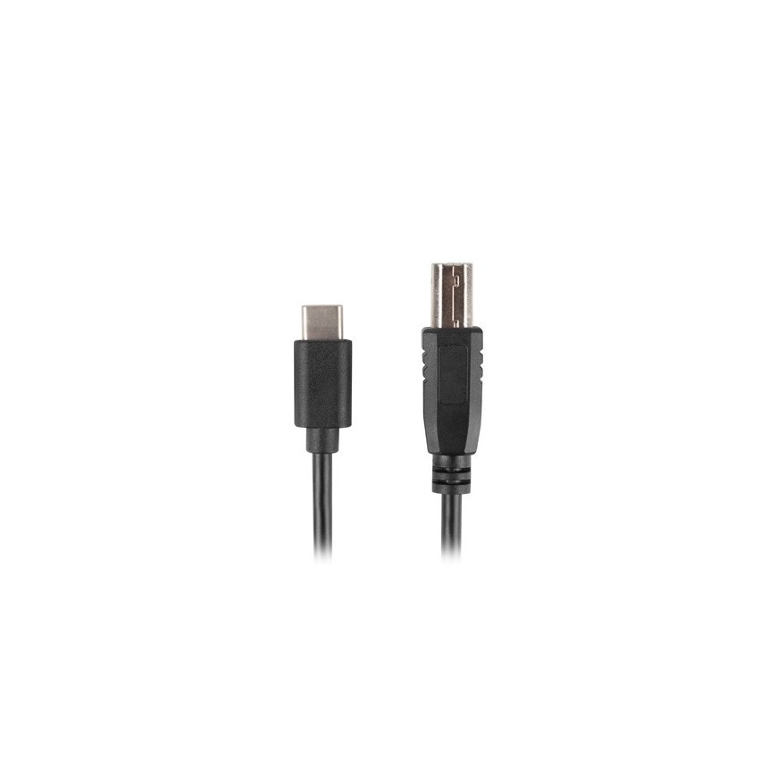 Lanberg CA-USBA-14CC-0018-BK USB-kaabel USB 2.0 1,8 m USB B USB C Must – 2