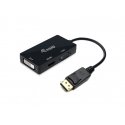 Equip 133441 videokaapeli-adapteri 0,24 m DisplayPort DVI-D + VGA (D-Sub) + HDMI musta Equip 133441 videokaapeli-adapteri 0,24 m DisplayPort DVI-D + VGA (D-Sub) + HDMI musta