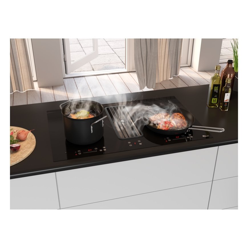 THERMEX LE MANS TYPHOON COMPACT Black Built-in Zone induction hob 2 zone(s) Built-in hood – 2