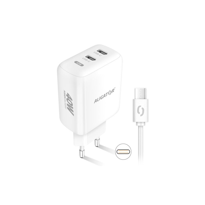 Aligator CHPD0024 mobile device charger Universal White AC Fast charging Indoor – 3