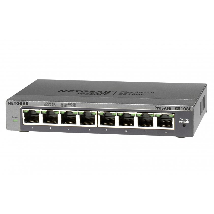 NETGEAR GS108E Hallittu Gigabit Ethernet (10/100/1000) musta – 3