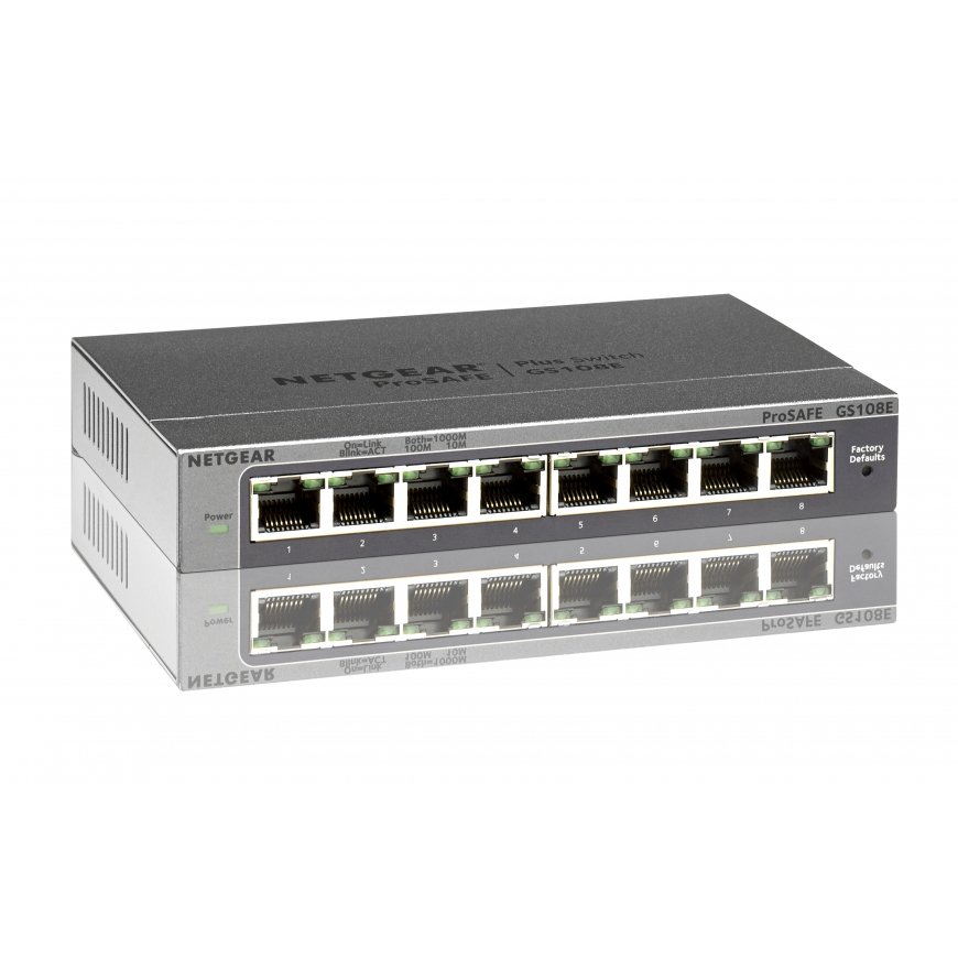 NETGEAR GS108E Управляемый Gigabit Ethernet (10/100/1000) Черный – 4