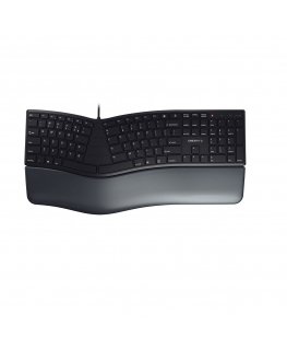 CHERRY KC 4500 ERGO näppäimistö Universaali USB QWERTY Englanti (US) musta