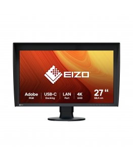 EIZO ColorEdge CG2700X monitori 68,6 cm (27") 3840 x 2160 pikseļi 4K Ultra HD LCD Melns