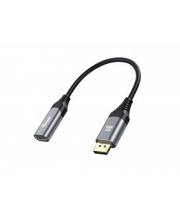 Equip 133445 видео кабель адаптер 0,15 m DisplayPort HDMI Черный, Серый