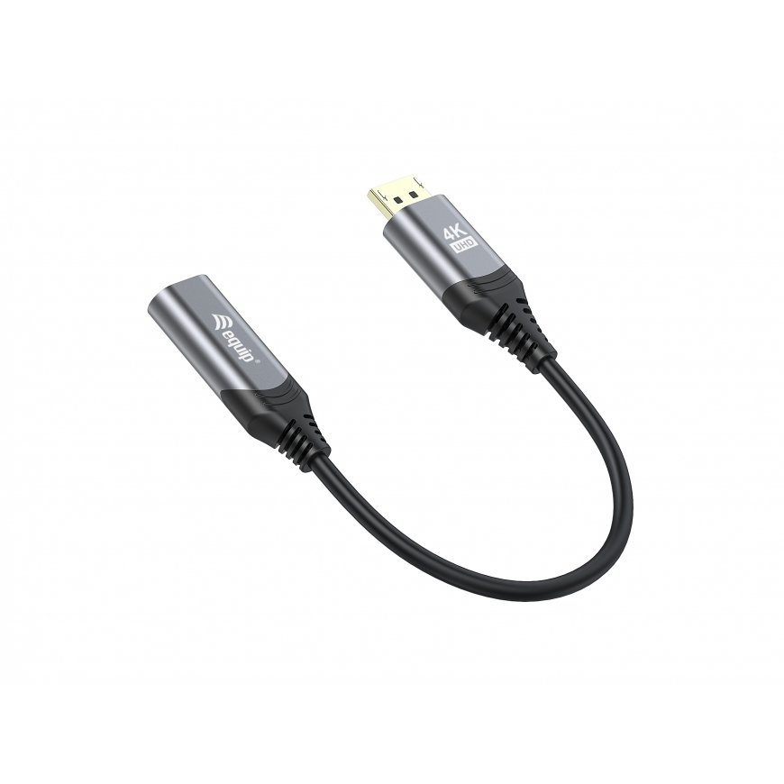 Equip 133445 видео кабель адаптер 0,15 m DisplayPort HDMI Черный, Серый – 2