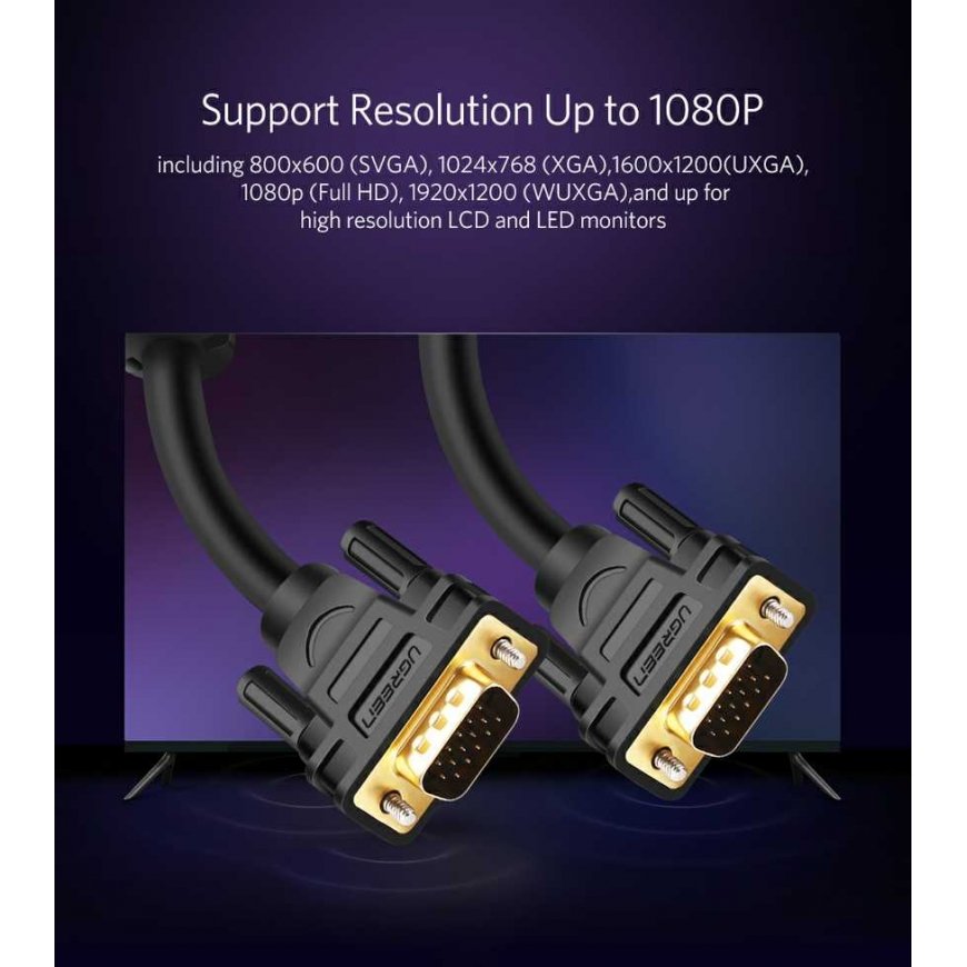 Ugreen Cable VGA - VGA 5m