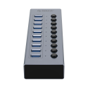 Orico BT2U3-10AB Hub 10x USB-A 3.0 with switches - gray Orico BT2U3-10AB Hub 10x USB-A 3.0 with switches - gray