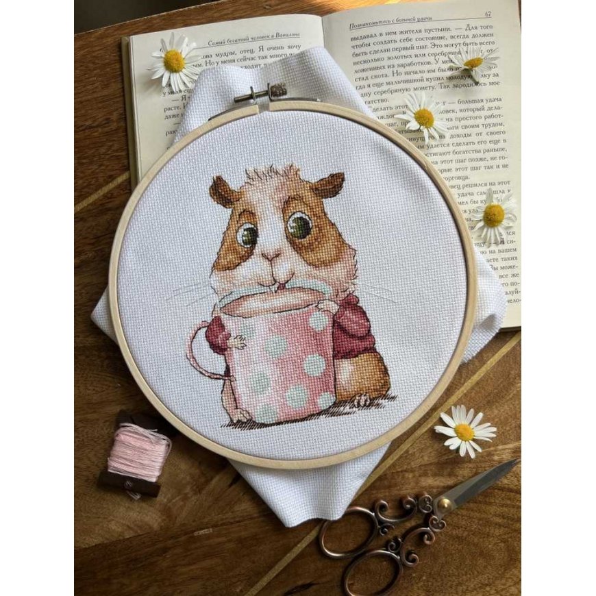 Beldizart Cross Stitch Kit "Coffee Lovers. Guinea Pig" SANK-66 – 2