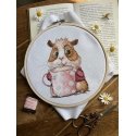 Beldizart Cross Stitch Kit "Coffee Lovers. Guinea Pig" SANK-66 Beldizart Cross Stitch Kit "Coffee Lovers. Guinea Pig" SANK-66