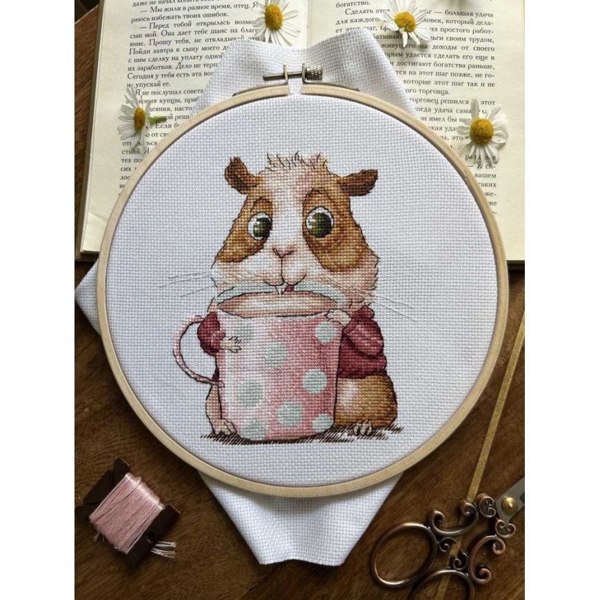 Beldizart Cross Stitch Kit "Coffee Lovers. Guinea Pig" SANK-66 – 3