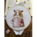 Beldizart Cross Stitch Kit "Coffee Lovers. Guinea Pig" SANK-66 Beldizart Cross Stitch Kit "Coffee Lovers. Guinea Pig" SANK-66