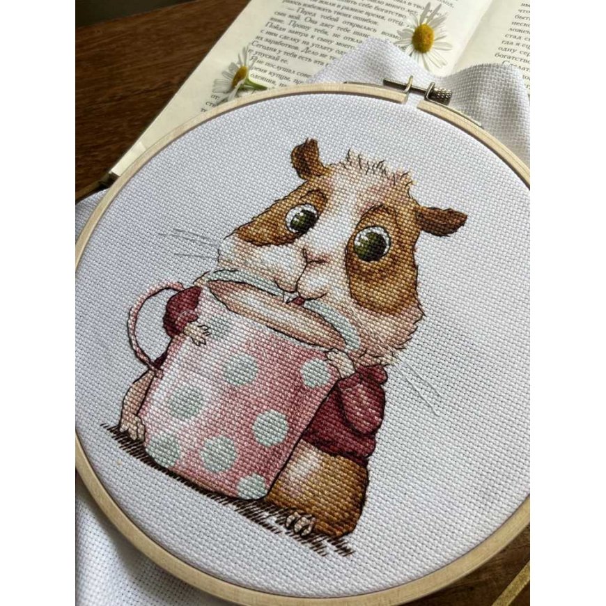 Beldizart Cross Stitch Kit "Coffee Lovers. Guinea Pig" SANK-66 – 4