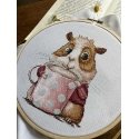 Beldizart Cross Stitch Kit "Coffee Lovers. Guinea Pig" SANK-66 Beldizart Cross Stitch Kit "Coffee Lovers. Guinea Pig" SANK-66