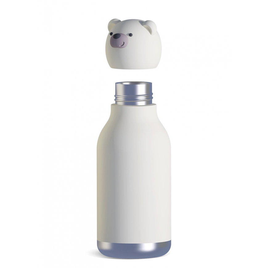 Asobu Drinking Bottle - Bestie Penguin - 460 ml Insulated Bottle with Straws – 3