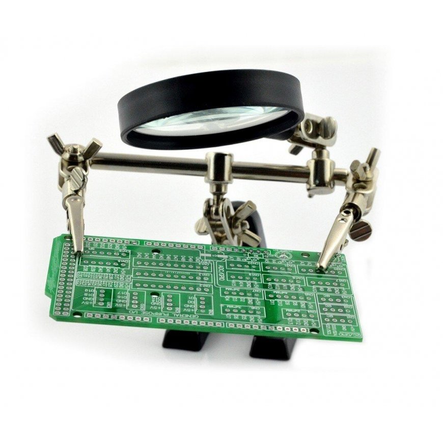 Oem Holder with magnifying glass x2 - helping hand ZD-10R – 2