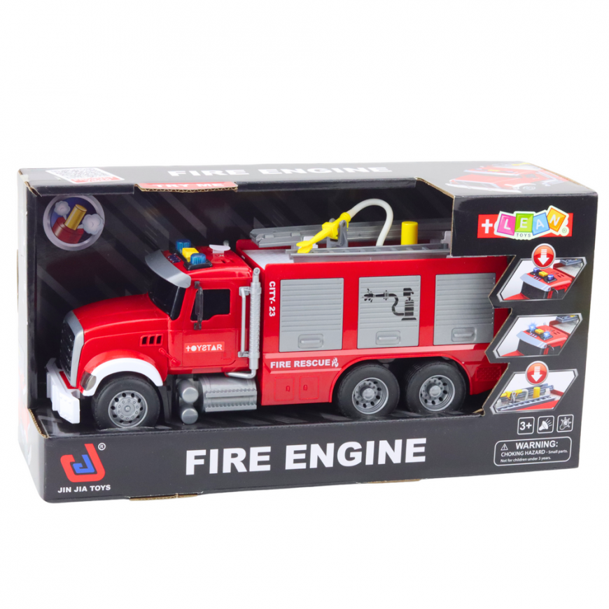 Lean Toys Interactive Fire Truck with Water Feature – 4