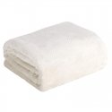 Eurofirany DESIGN 91 CINDY5 Soft and gentle blanket with embossed Christmas tree pattern, 170X210 cm, color: cream
