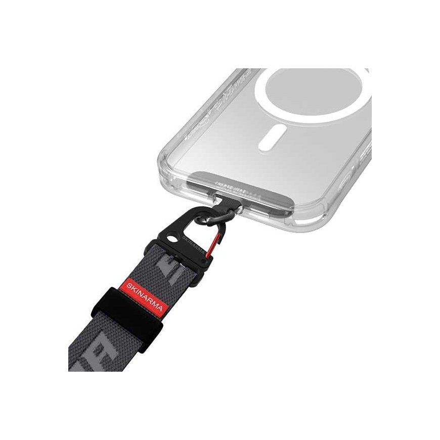 Skinarma Scout universal phone case with lanyard, gray