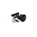 ICY BOX IB-HUB1404A socket-outlet Black
