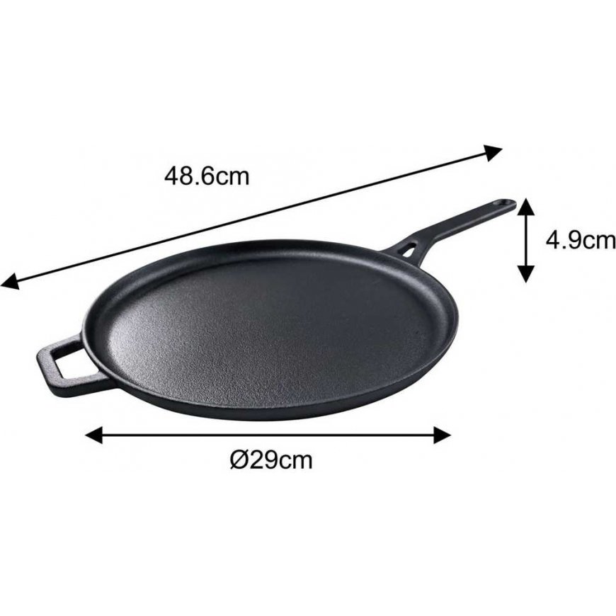 King Hoff CAST IRON PANCAKE PAN 29 CM KINGHOFF KH-1895 – 4