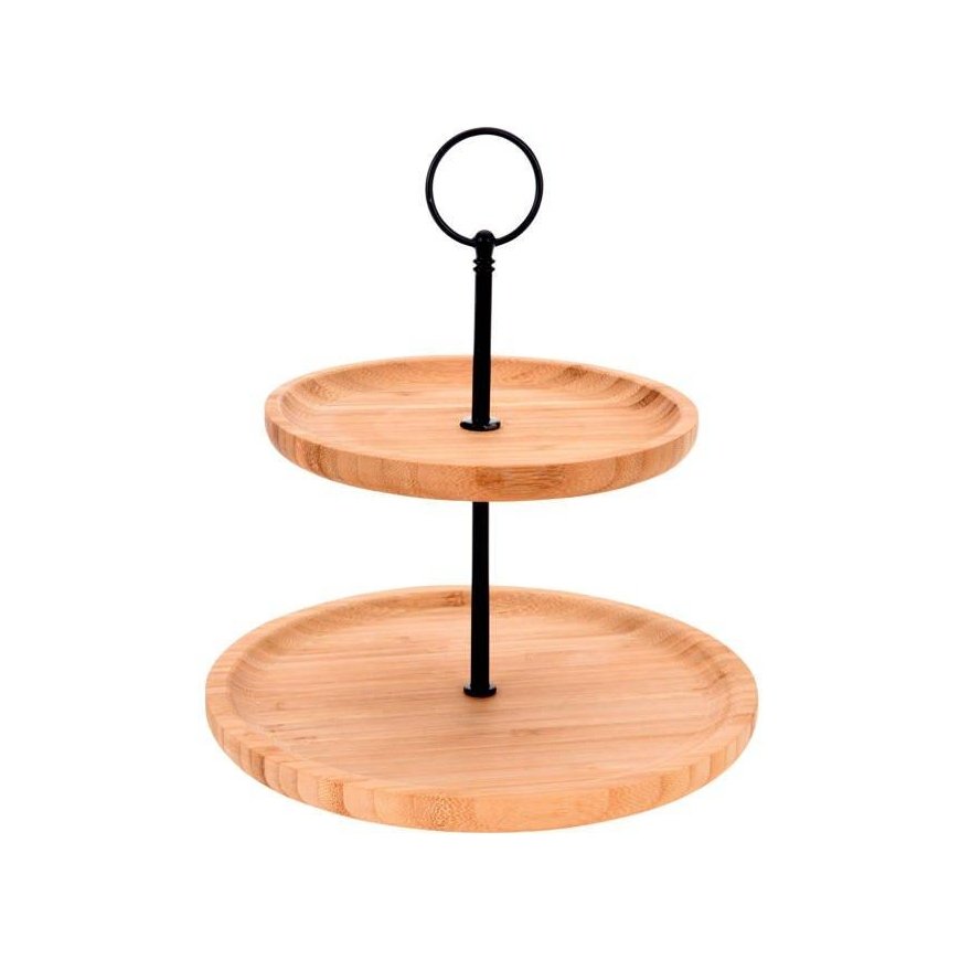 Excellent Houseware WOODEN BOARD 2 levels 16.5/21.5cm – 2
