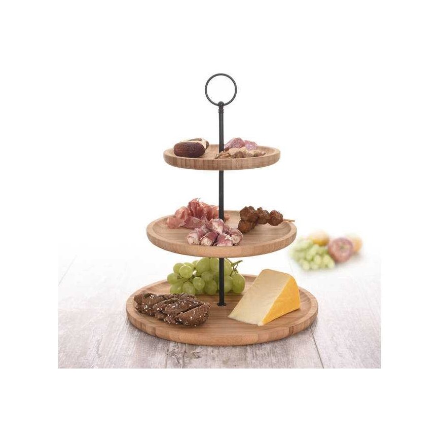 Excellent Houseware WOODEN BOARD 2 levels 16.5/21.5cm – 3