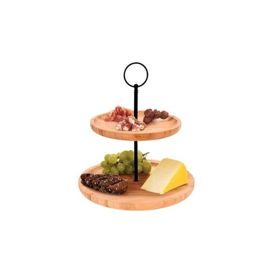 Excellent Houseware WOODEN BOARD 2 levels 16.5/21.5cm – 4