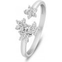 Brilio Silver Brilio Silver Beautiful silver open ring with zircons RI072W Brilio Silver Brilio Silver Beautiful silver open ring with zircons RI072W