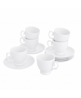 MARIAPAULA KLASYKA BIA�A Rinkinys DO ESPRESSO 100ML/12CM 6/12 (L01)