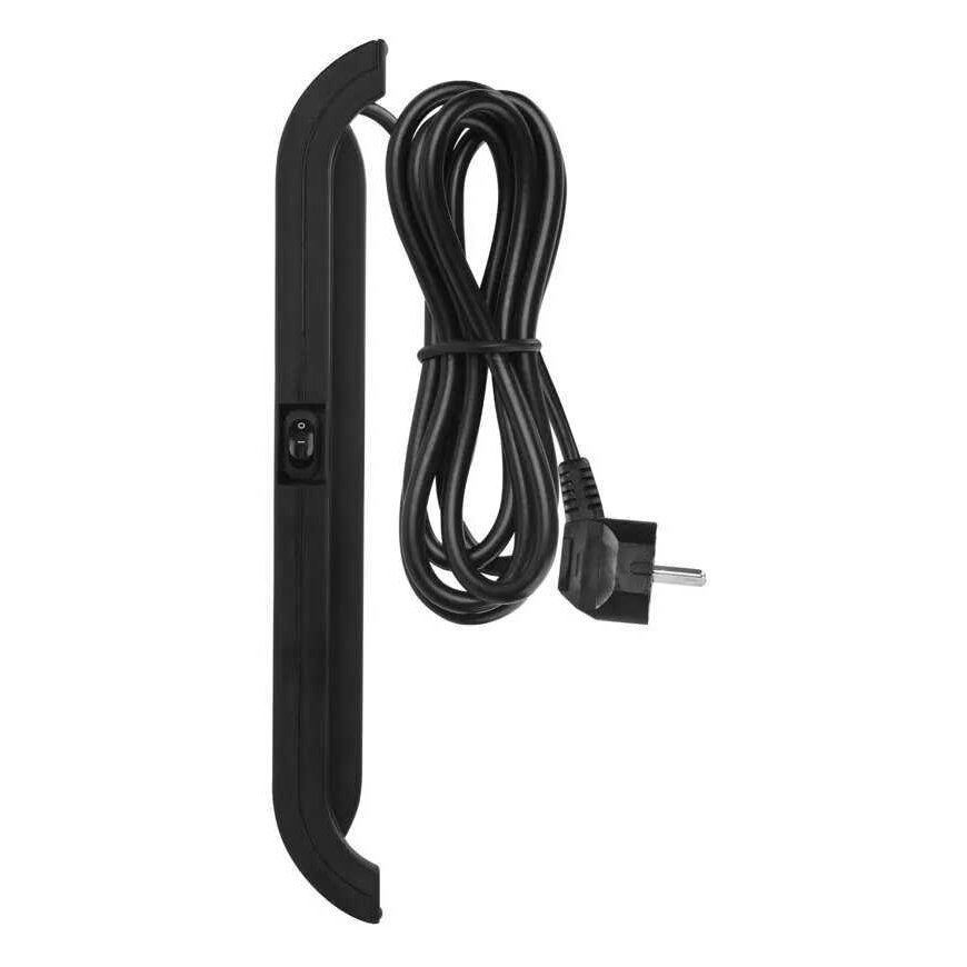 Ilgiklis su apsauga nuo viršįtampių (1800J) 8 lizdų, 3m, TV antenos (IEC), RJ45 apsaugos, juodas EMOS – 2