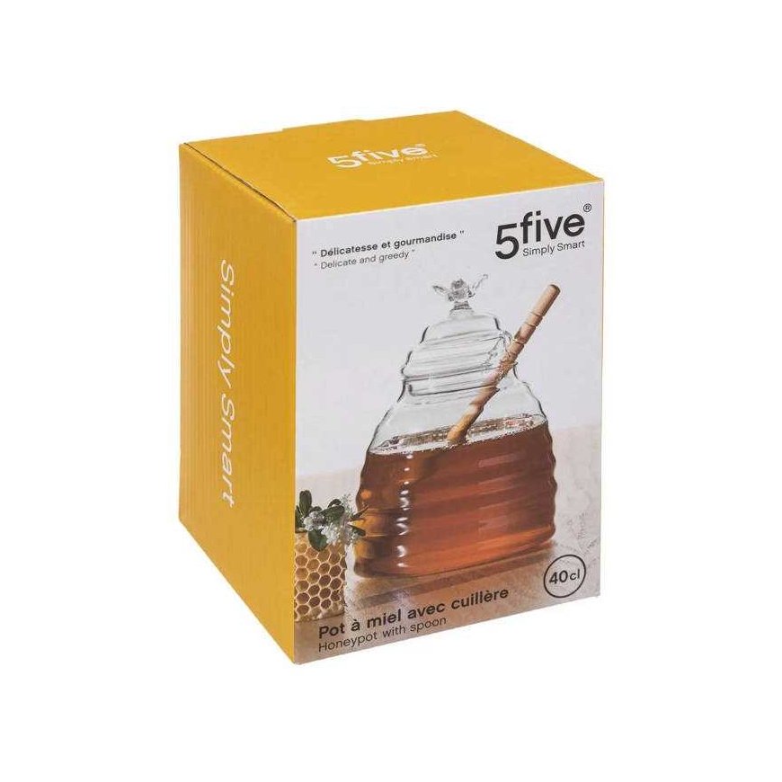 5five Simply Smart Five_S_Smart HONEY JAR WITH STICK 9.5X13.5CM – 3