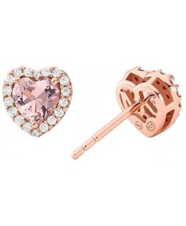 Michael Kors Romantic gold-plated earrings with zircons MKC1519A2791