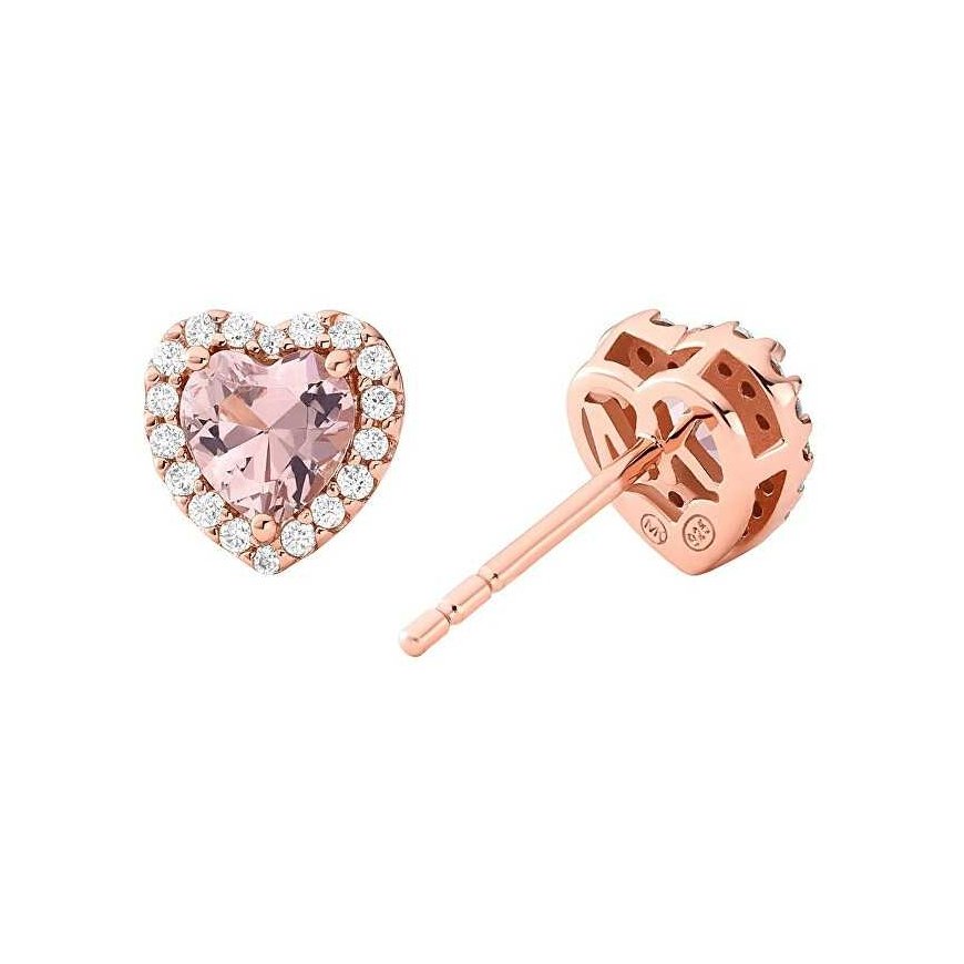 Michael Kors Romantic gold-plated earrings with zircons MKC1519A2791